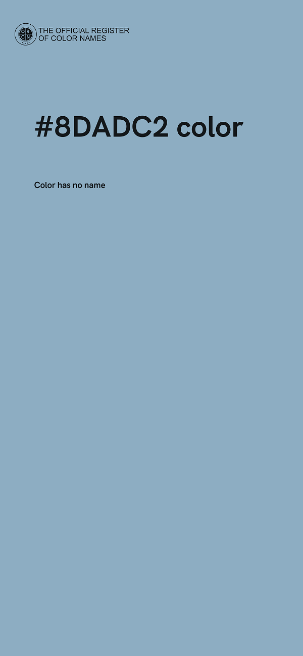 #8DADC2 color image