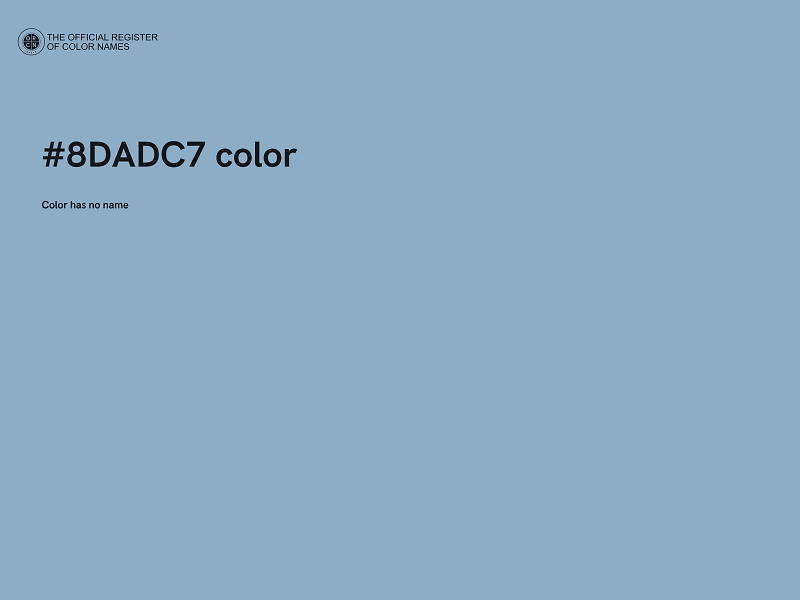 #8DADC7 color image