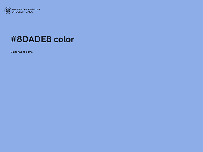 #8DADE8 color image