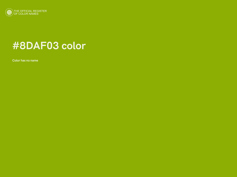 #8DAF03 color image