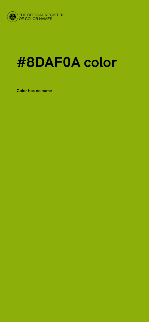 #8DAF0A color image