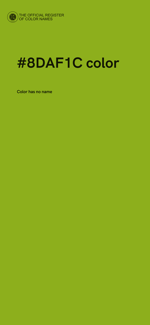 #8DAF1C color image