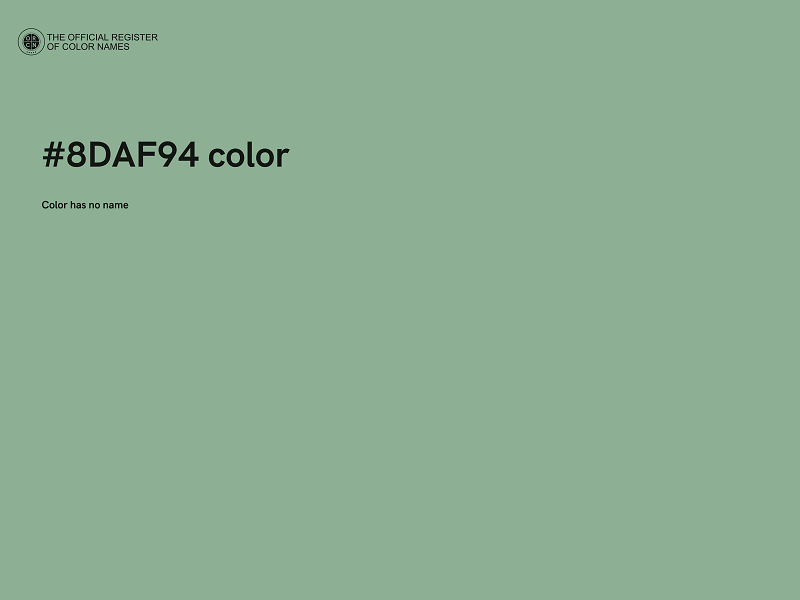 #8DAF94 color image