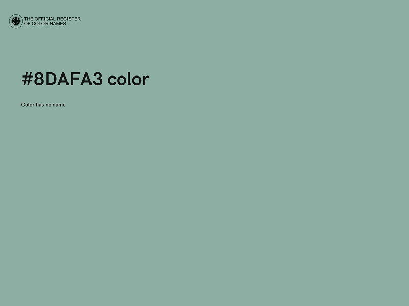 #8DAFA3 color image