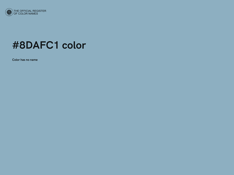 #8DAFC1 color image