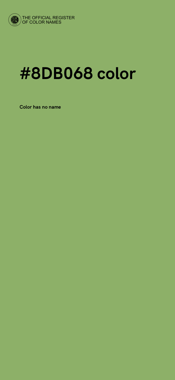 #8DB068 color image