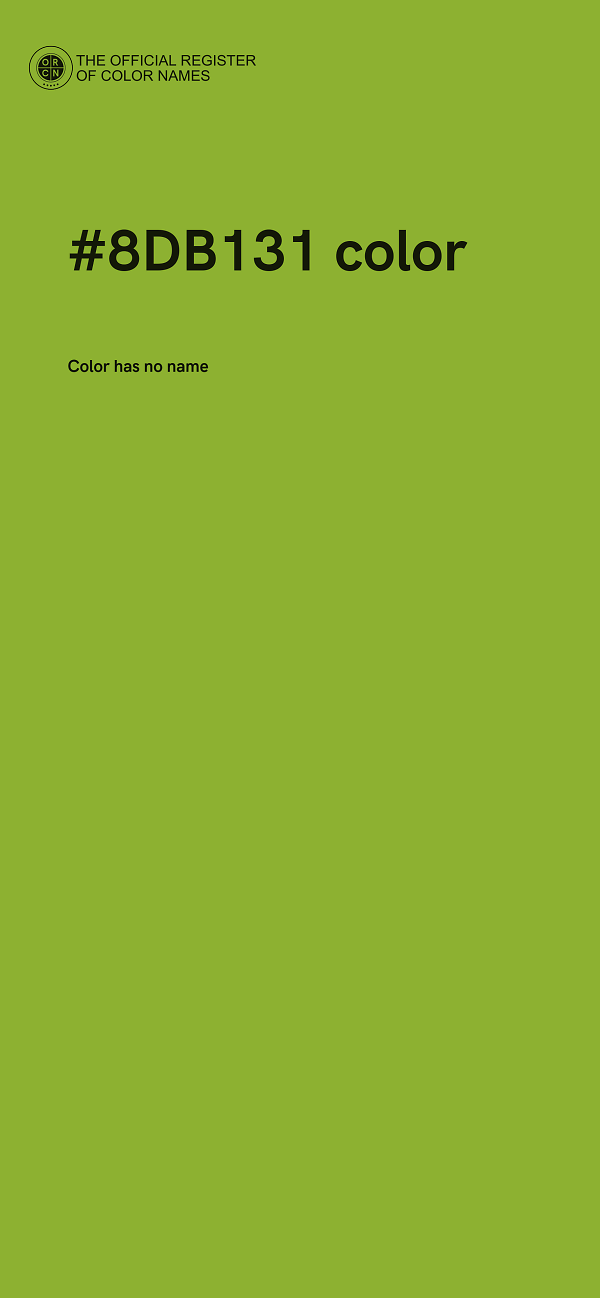 #8DB131 color image