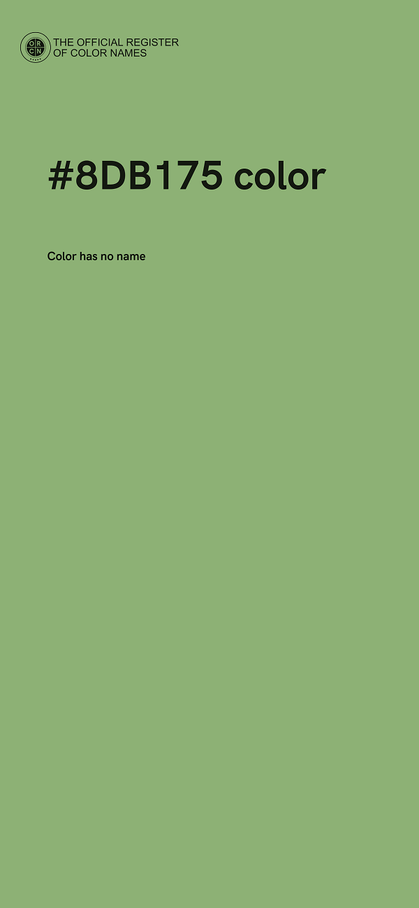 #8DB175 color image