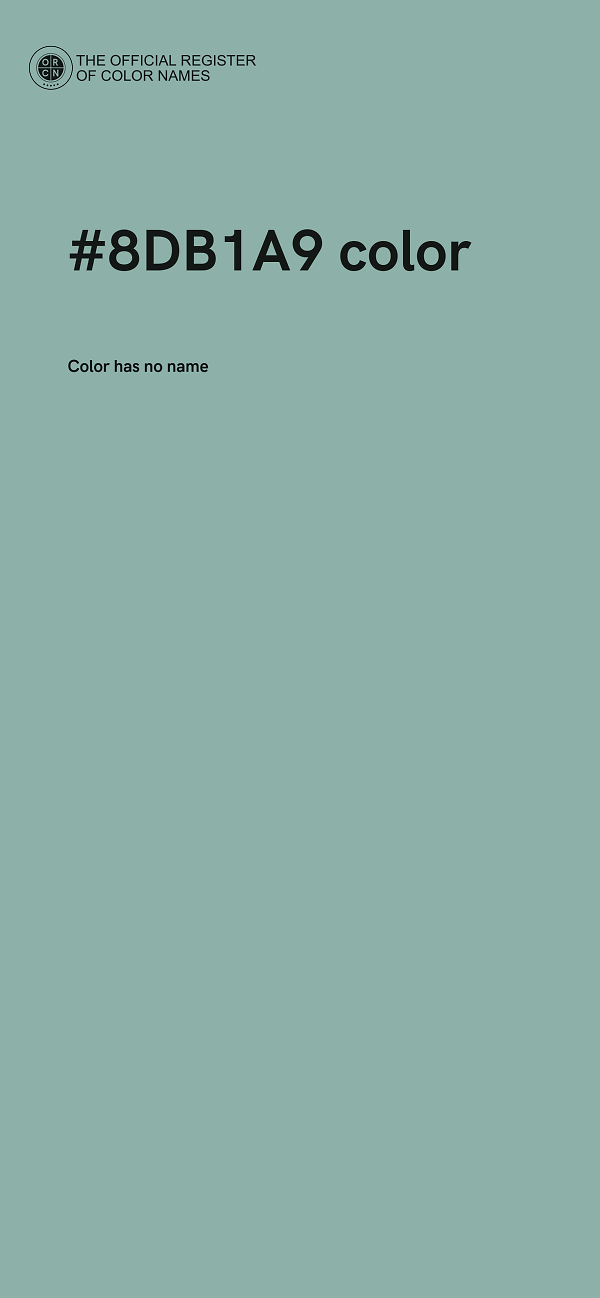 #8DB1A9 color image