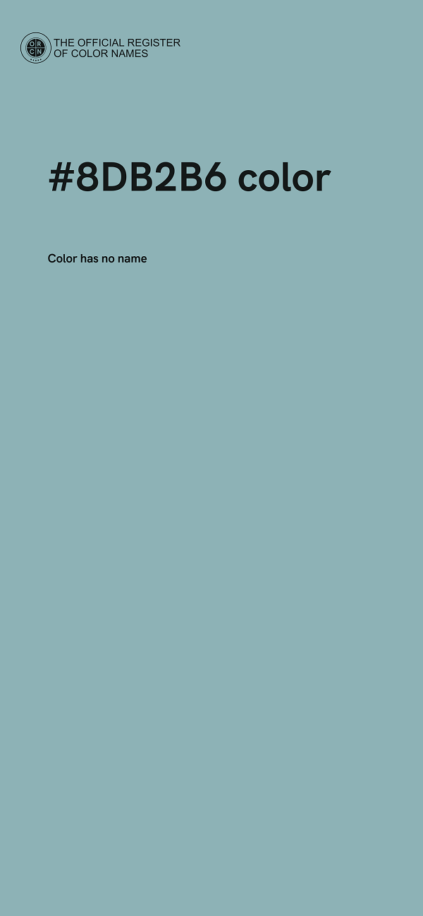 #8DB2B6 color image