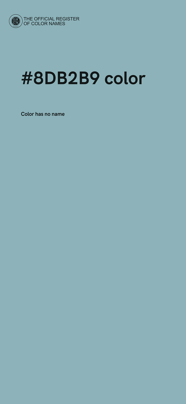 #8DB2B9 color image