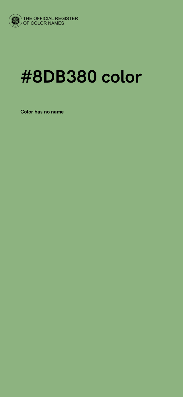 #8DB380 color image