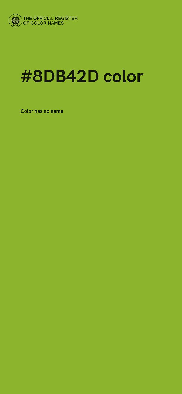 #8DB42D color image