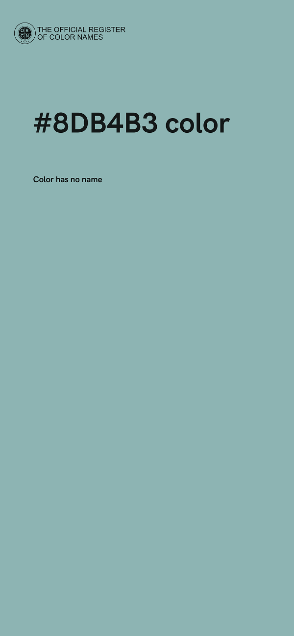 #8DB4B3 color image