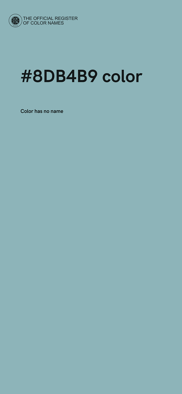 #8DB4B9 color image
