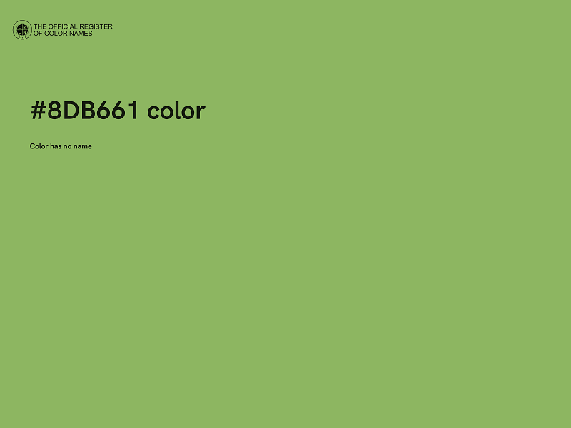 #8DB661 color image