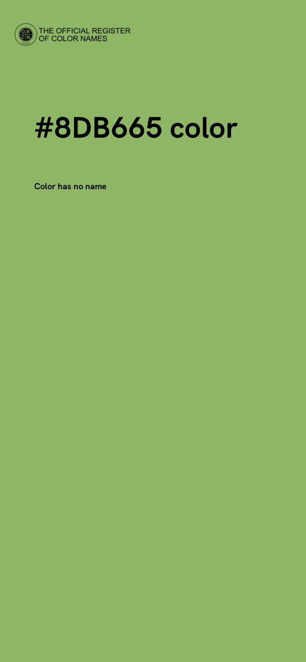 #8DB665 color image