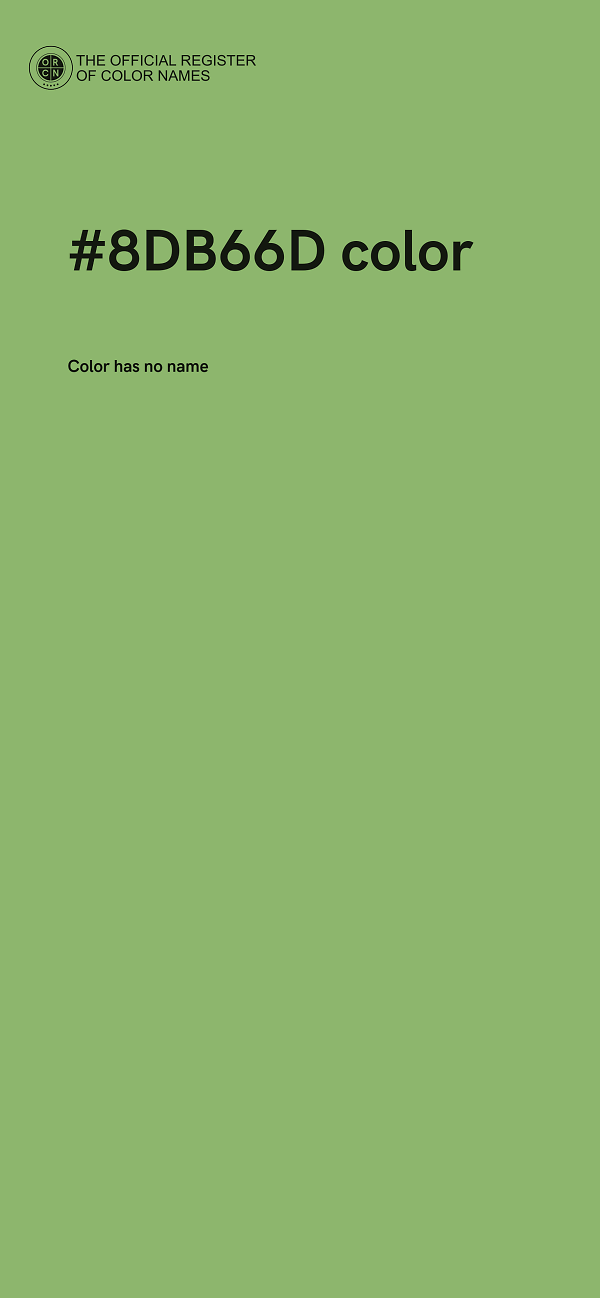 #8DB66D color image