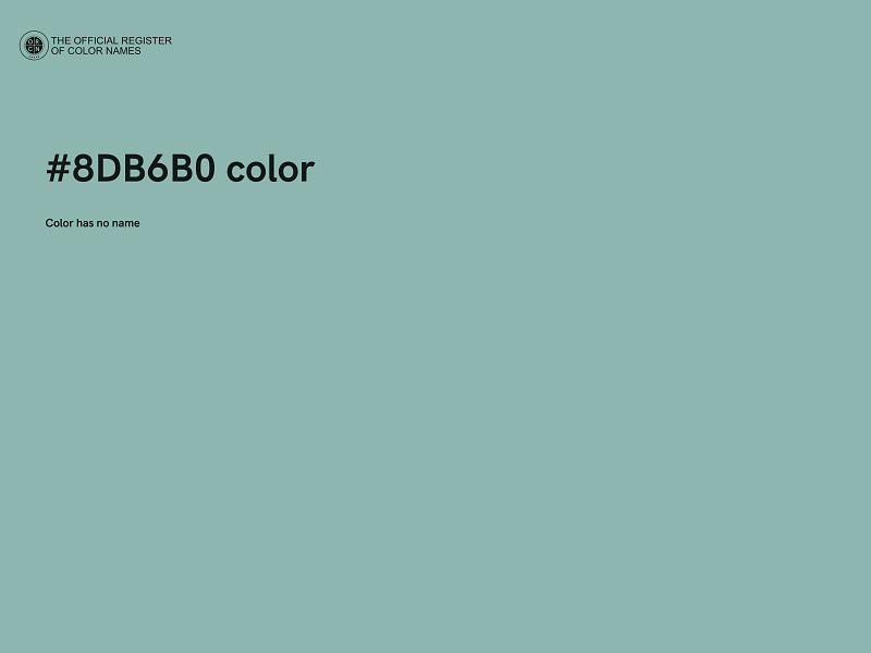 #8DB6B0 color image