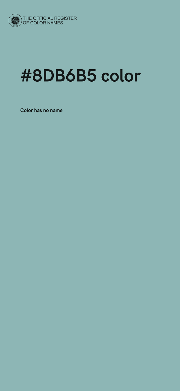 #8DB6B5 color image