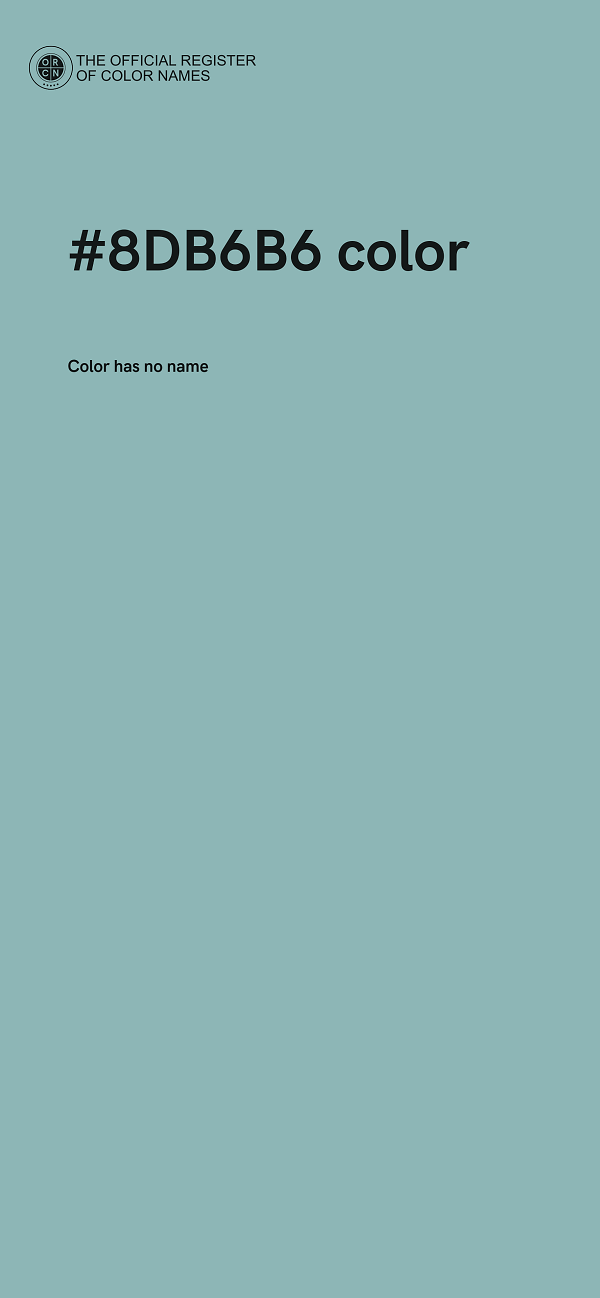 #8DB6B6 color image