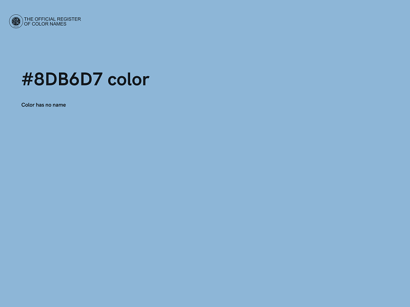 #8DB6D7 color image