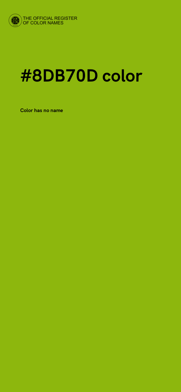 #8DB70D color image