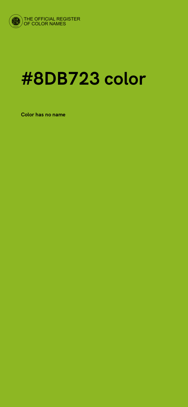 #8DB723 color image