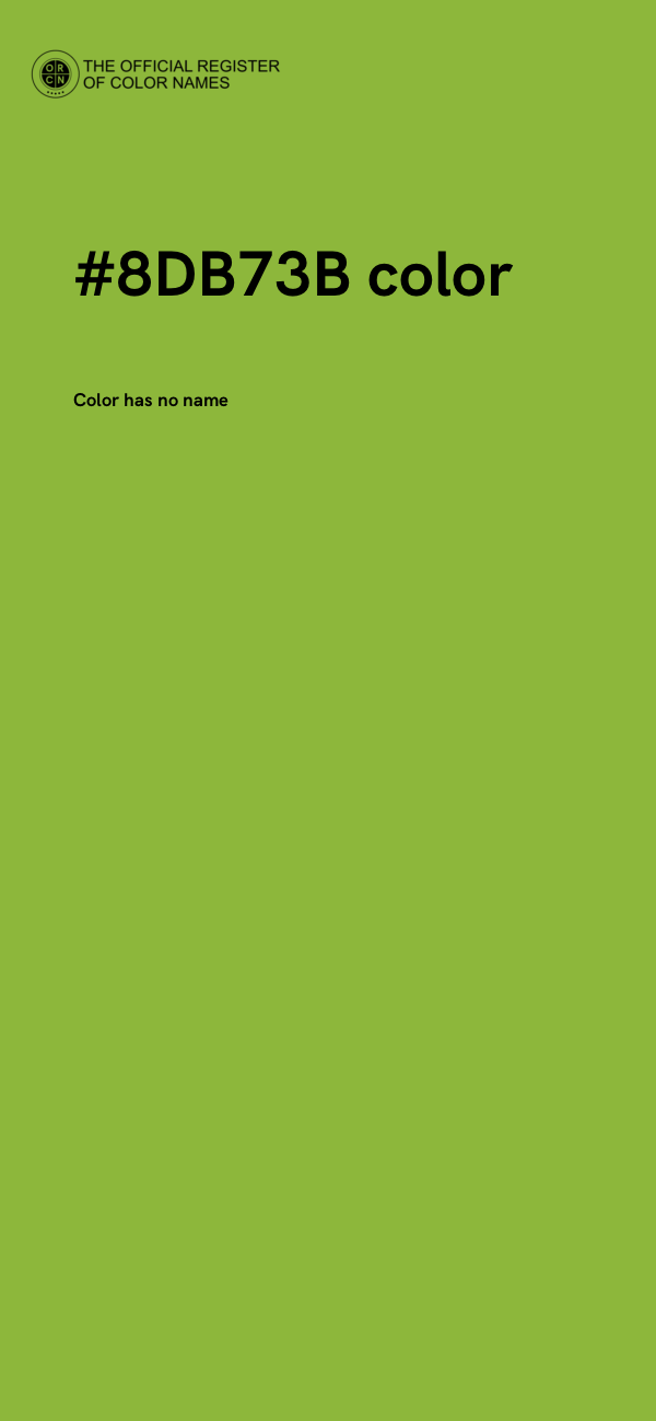 #8DB73B color image