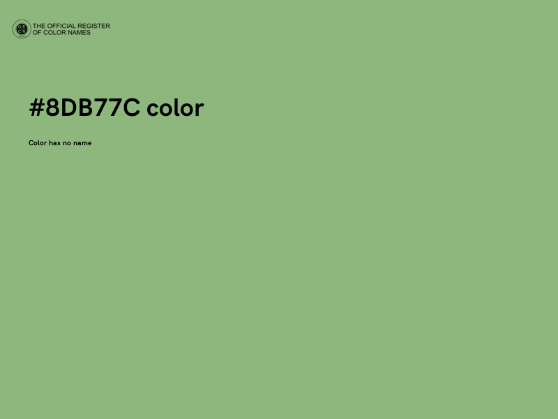 #8DB77C color image