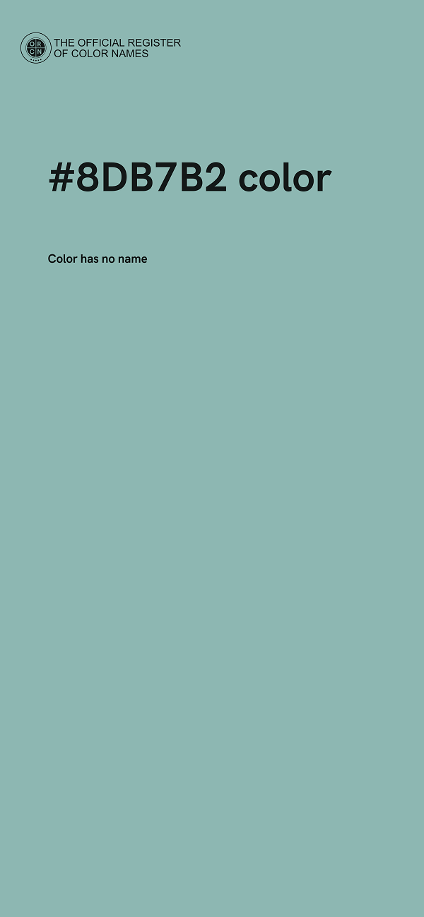 #8DB7B2 color image