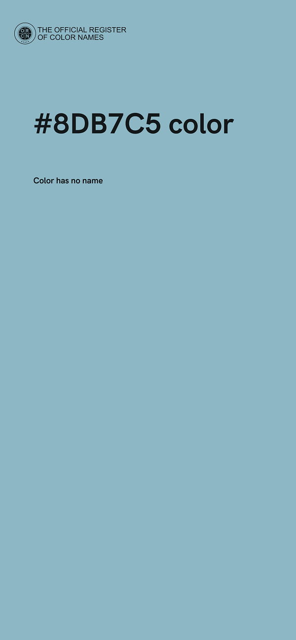 #8DB7C5 color image