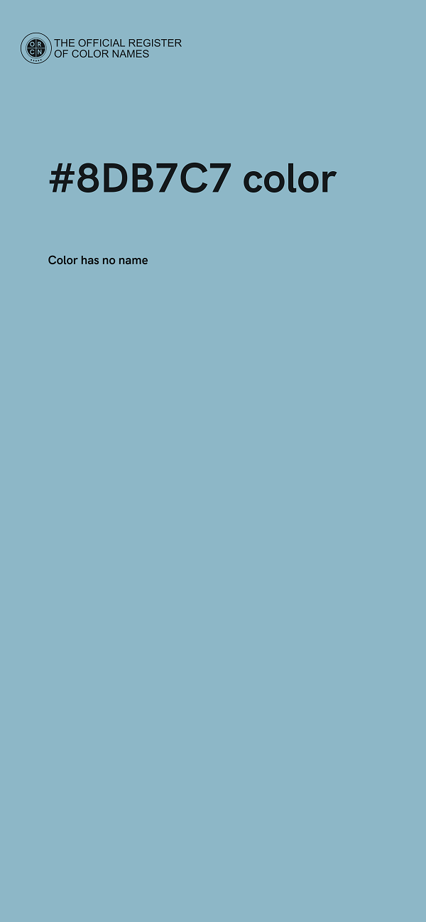 #8DB7C7 color image