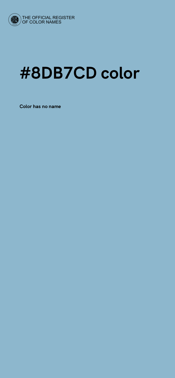 #8DB7CD color image