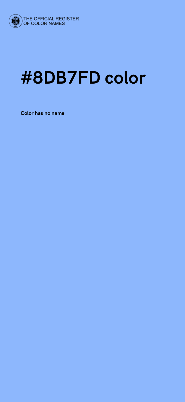 #8DB7FD color image