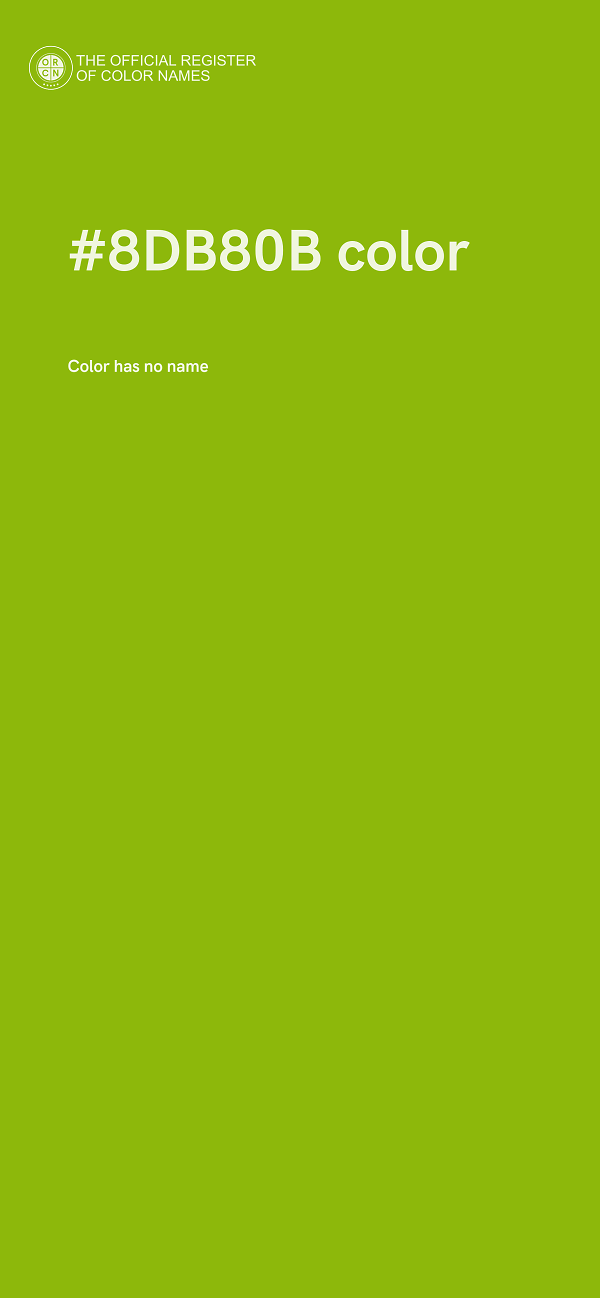 #8DB80B color image