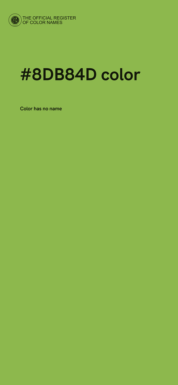 #8DB84D color image