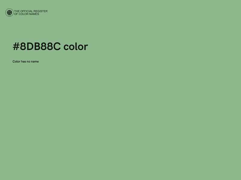 #8DB88C color image