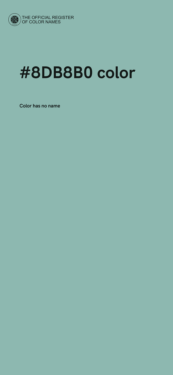 #8DB8B0 color image