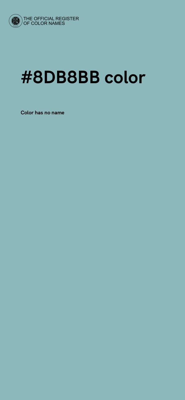#8DB8BB color image