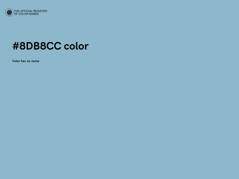 #8DB8CC color image