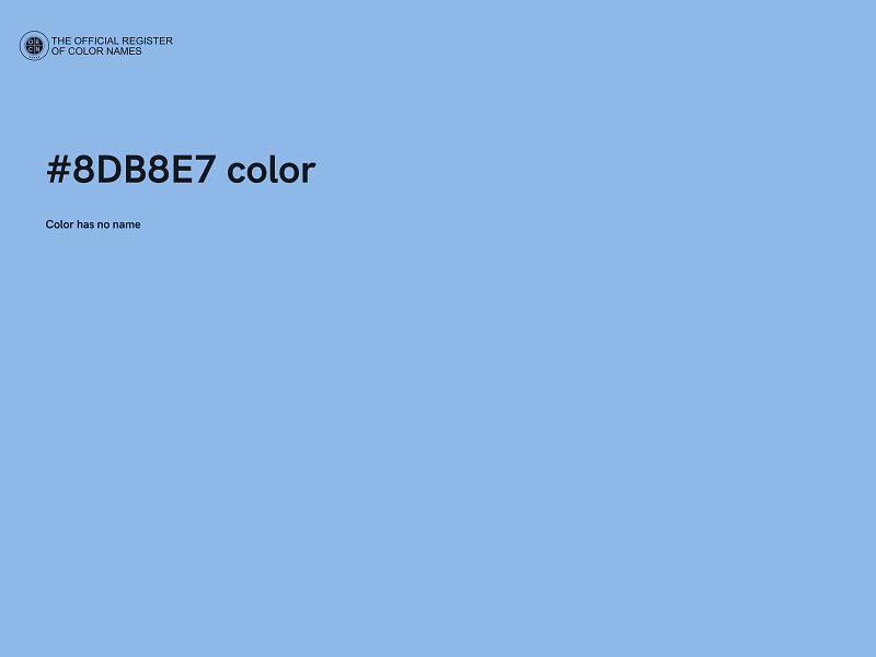 #8DB8E7 color image