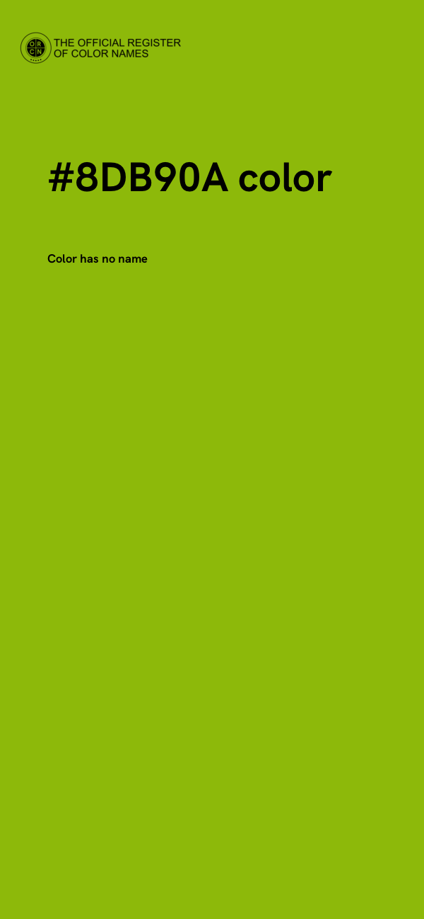 #8DB90A color image
