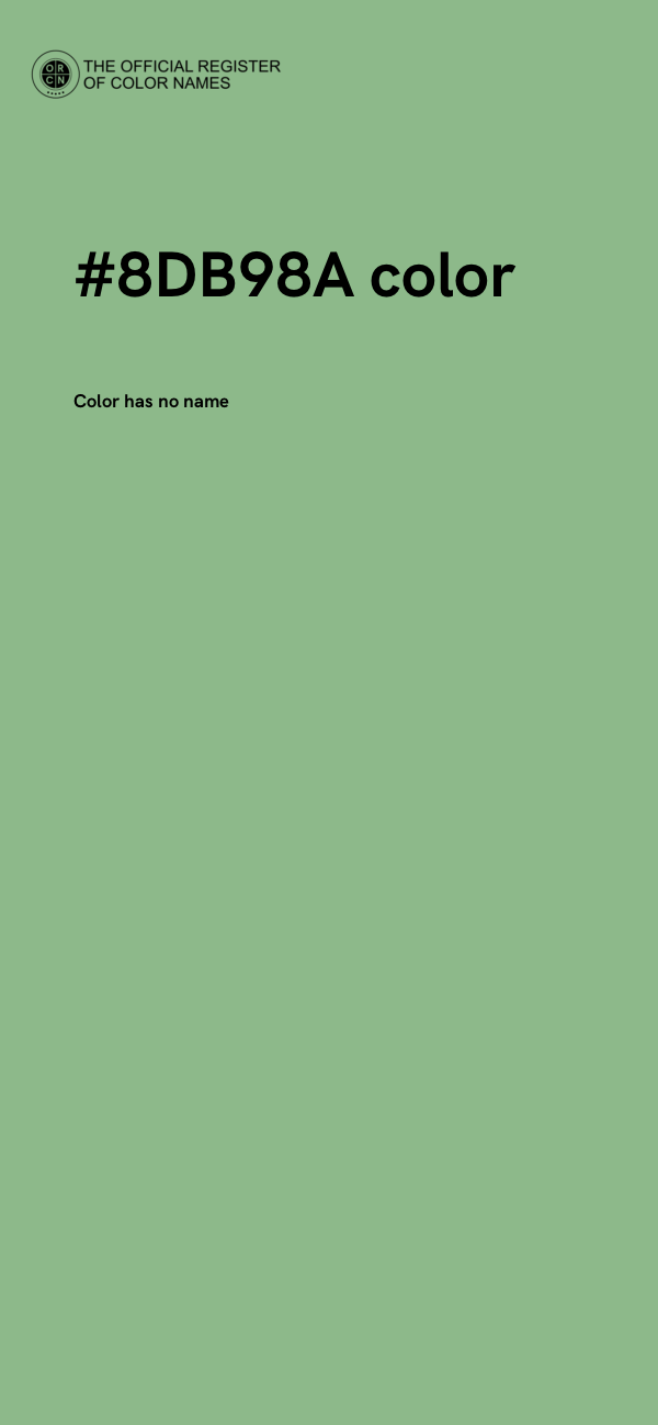 #8DB98A color image