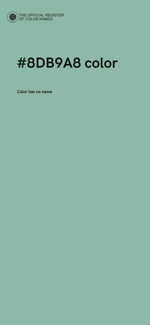 #8DB9A8 color image