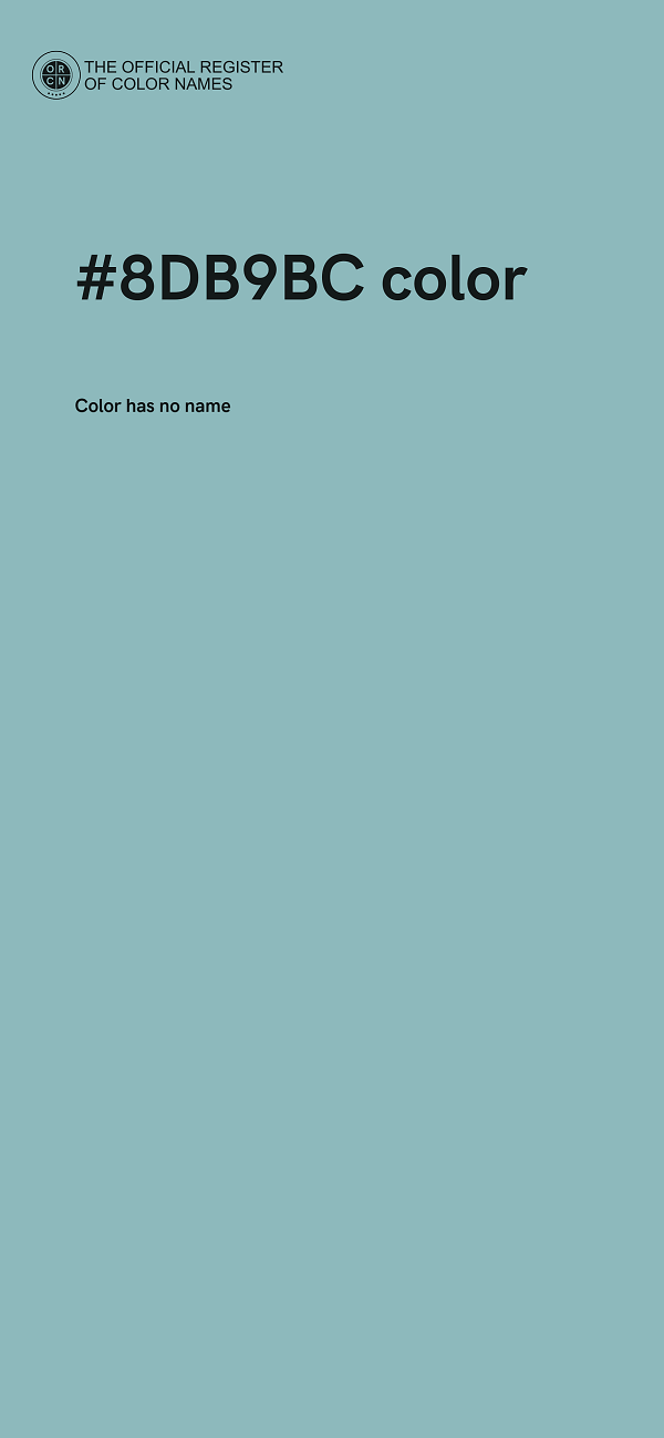 #8DB9BC color image