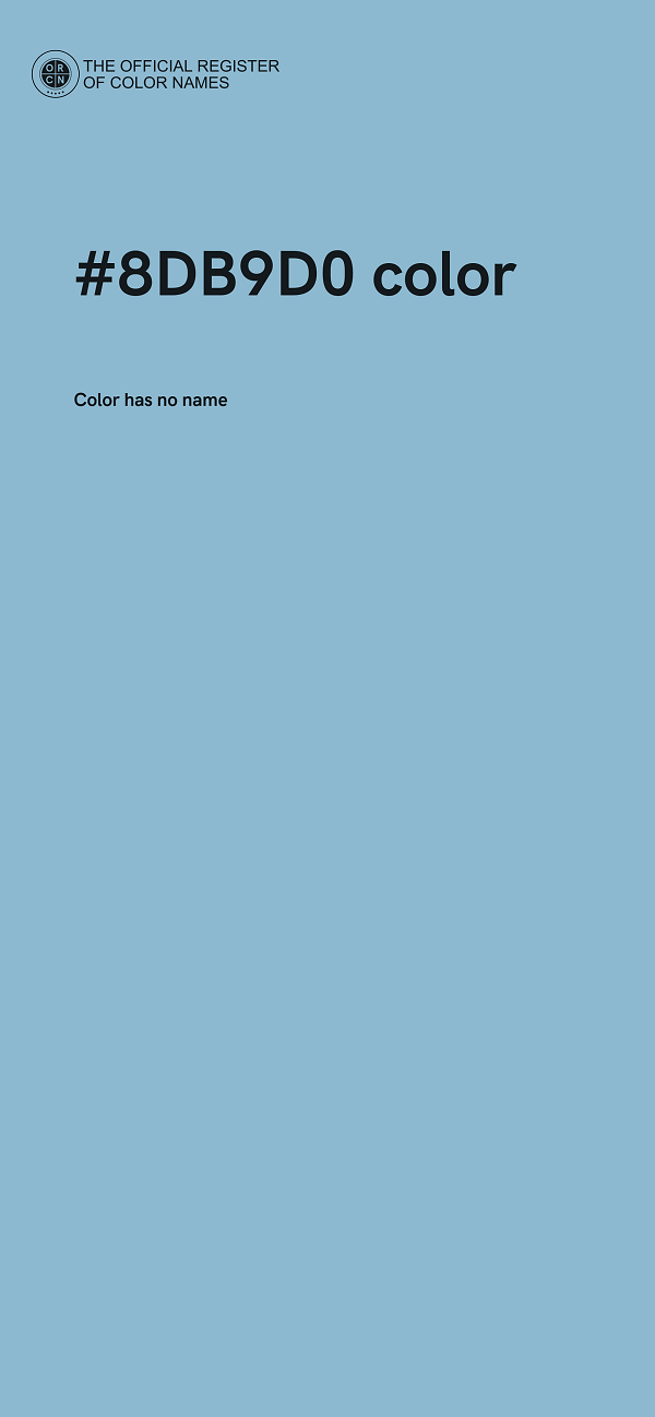 #8DB9D0 color image