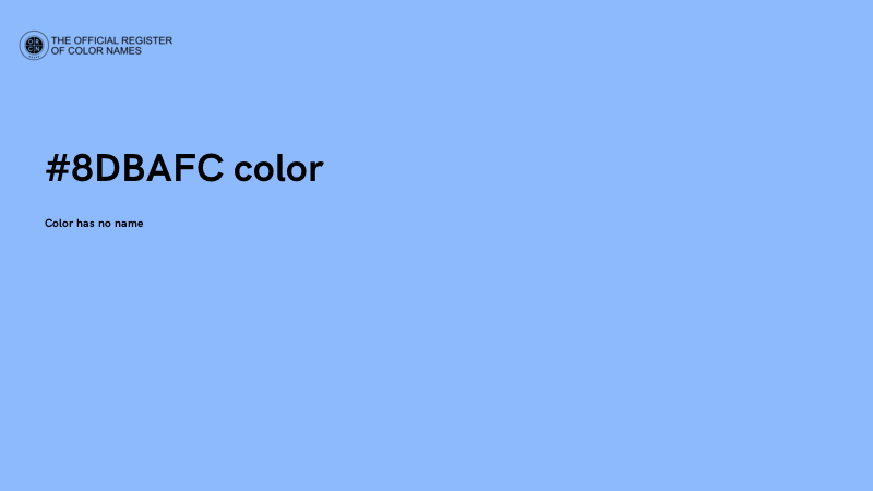 #8DBAFC color image