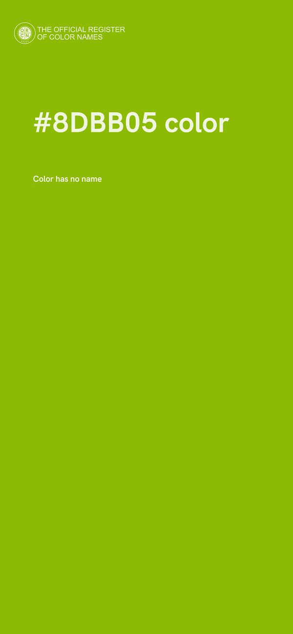 #8DBB05 color image