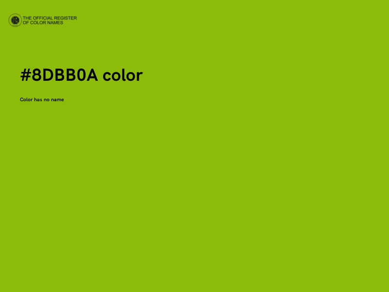 #8DBB0A color image